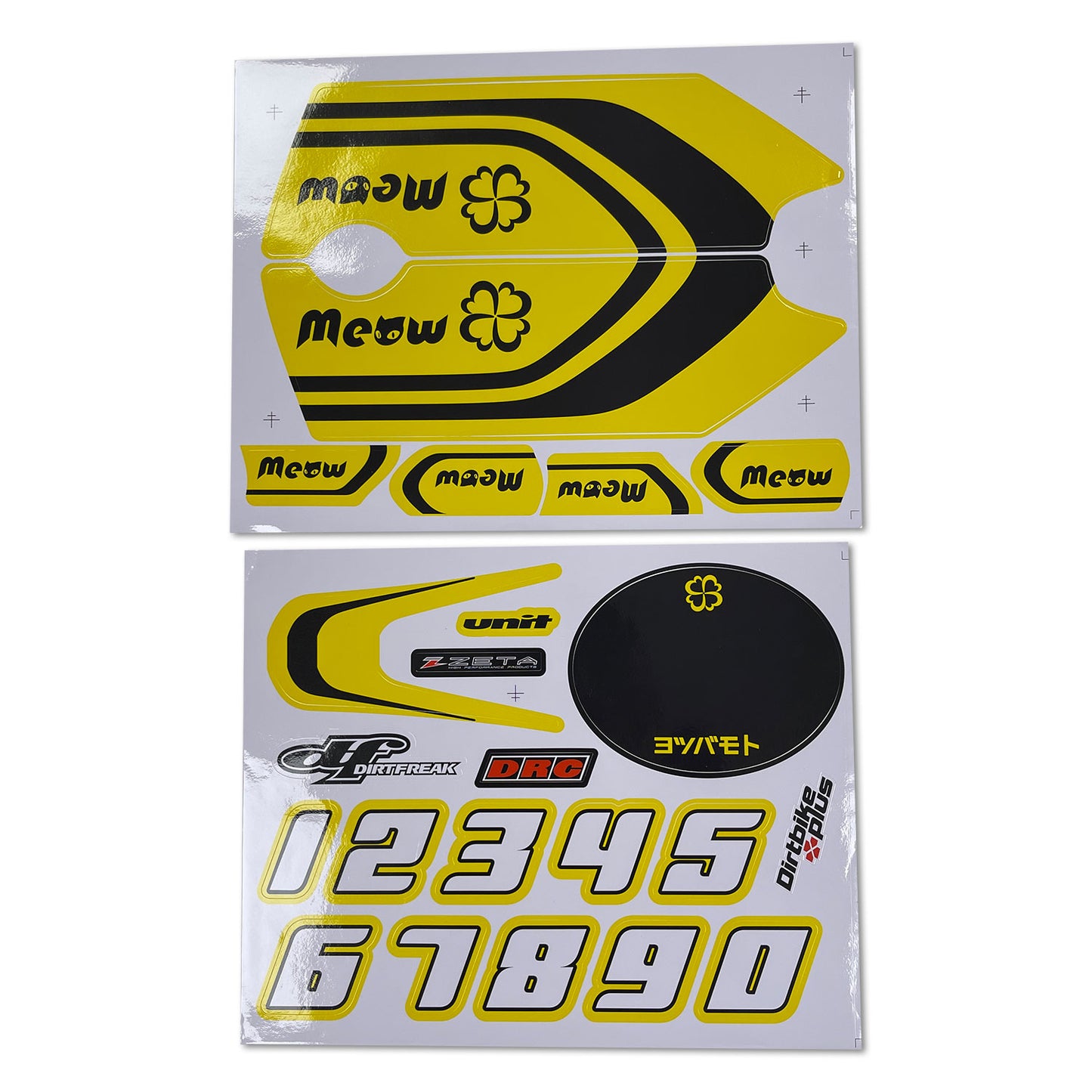 Yotsuba Meow Yellow Stickers Kit
